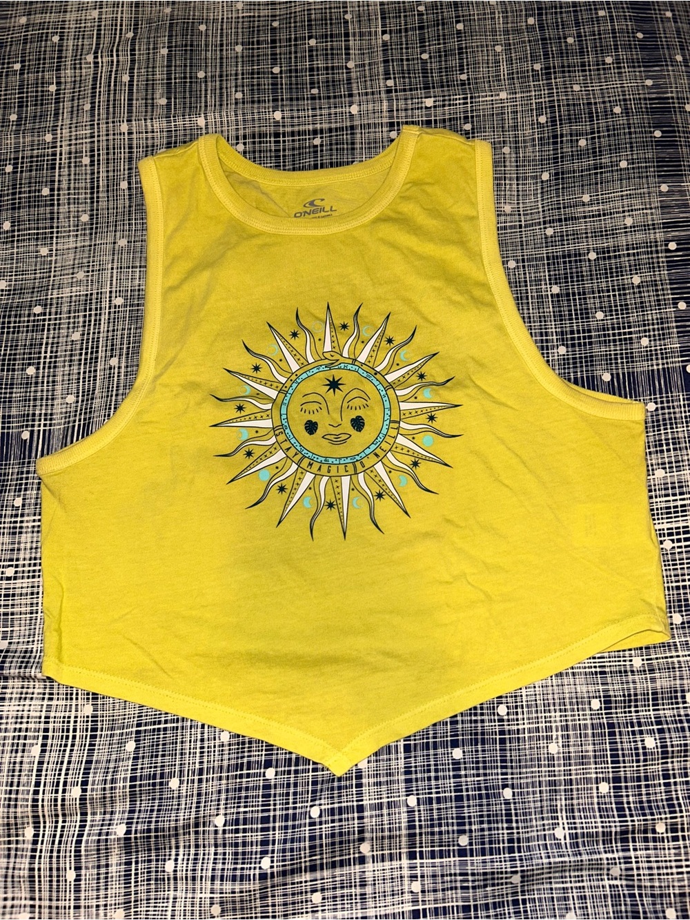 O'Neill Bright Yellow Graphic Tank Top